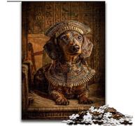 Puzzle da 1000 pezzi raffigurante un bassotto, aiuta il cervello a esercitare i giocattoli che creano dipendenza e coltivano la pazienza Decorazione perfetta (dimensioni 26x38cm)