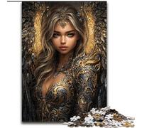 Puzzle da 1000 pezzi raffigurante un bellissimo angelo oscuro femminile, in legno, attività divertente per la casa, dimensioni 50X75cm, gioco rompicapo per adolescenti, regalo perfetto per le feste
