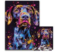 Puzzle da 1000 pezzi raffigurante un cane da caccia tedesco a pelo corto. Puzzle impossibile per adulti, perfetto come regalo di compleanno, Natale e Halloween, 50x75CM/19,68x29,52 pollici.