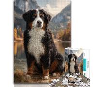 Puzzle da 1000 pezzi raffigurante un cane da montagna bernese,per adulti e adolescenti,aiuta il cervello a esercitare i giocattoli che creano dipendenza e coltivano la pazienza Interazione