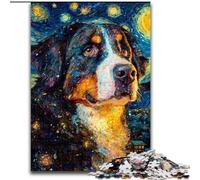 Puzzle da 1000 pezzi raffigurante un cane da montagna bernese, per adulti e adolescenti, sfida difficile contro lo stress, ideale per la decorazione della casa, per bambini dai 14 anni in su (50x75cm)