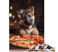 Puzzle da 1000 pezzi raffigurante un cane da pastore tedesco, puzzle rettangolari creativi per adulti, puzzle di grandi dimensioni per un gioco educativo per famiglie, 1000 pezzi (75x50 cm)