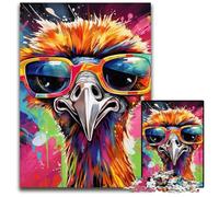 Puzzle da 1000 pezzi raffigurante un carlino dipinto a graffiti per adulti, puzzle impossibili per adulti, ideale come regalo di Natale e come decorazione per la casa, 26X38CM/10,23x14,96 pollici.