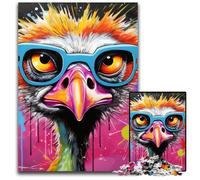 Puzzle da 1000 pezzi raffigurante un carlino dipinto a graffiti, rompicapo stimolante, attività per la famiglia, decorazione per la casa, regalo di Natale 50x75CM/19,68x29,52 pollici