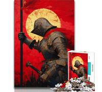 Puzzle da 1000 pezzi raffigurante un cavaliere medievale e un guerriero,per adulti e adolescenti,divertente assemblaggio di modelli,attività da fare a casa,regalo di compleanno,regalo da viaggio