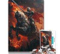 Puzzle da 1000 pezzi raffigurante un cavaliere medievale e un guerriero,per adulti e adolescenti,stimolanti giochi di attività per famiglie,giocattolo fai da te per decorare la parete di casa