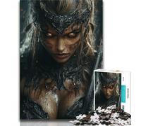 Puzzle da 1000 pezzi raffigurante un cavaliere per adolescenti sfida difficile contro lo stress per migliorare l'amore tra coppie (26x38cm)