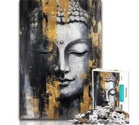 Puzzle da 1000 pezzi raffigurante un dipinto a olio di Buddha, per adulti e adolescenti, sfida difficile contro lo stress, per migliorare l'amore tra coppie, 50x75cm