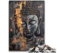 Puzzle da 1000 pezzi raffigurante un dipinto a olio di Buddha, regalo per adolescenti, giocattolo educativo intellettuale decomprimente, ottimi regali e giocattoli (38x52cm)