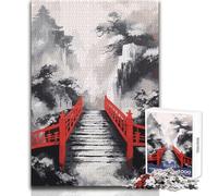 Puzzle da 1000 pezzi raffigurante un dipinto giapponese per adulti, gioca e impara, attività intelligente, sentito per celebrare il compleanno, dimensioni 50x75cm