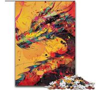 Puzzle da 1000 pezzi raffigurante un drago cinese dipinto a olio, per adulti, gioco stimolante e interazione tra genitori e figli in famiglia (50x75cm)