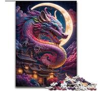 Puzzle da 1000 pezzi raffigurante un drago cinese, per adulti, attività di unione familiare, regalo per la casa, gioco di ruolo per famiglie (dimensioni 26x38cm)