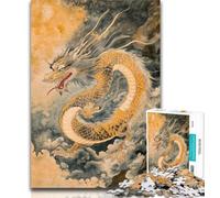 Puzzle da 1000 pezzi raffigurante un drago giapponese, per adulti e ragazzi, gioco intellettuale, collezione di artisti, belle arti, 50x75cm