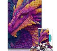 Puzzle da 1000 pezzi raffigurante un drago volante dipinto a olio, puzzle da 1000 pezzi, giocattoli educativi per l'apprendimento, giochi per famiglie, regalo di compleanno, regali 26x38cm