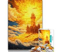 Puzzle da 1000 pezzi raffigurante un faro, per adulti e ragazzi, giocattoli, giochi educativi, antistress, lista dei desideri con Babbo Natale, 50x75cm
