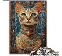 Puzzle da 1000 pezzi raffigurante un gatto dell'antico Egitto, per adulti e ragazzi, giocattolo educativo intellettuale e stimolante, gioco educativo per compleanni e Natale (dimensioni 26x38cm)