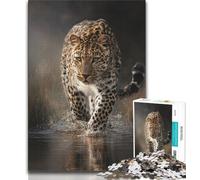 Puzzle da 1000 pezzi raffigurante un ghepardo, per adolescenti, difficile da completare ma divertente e umoristico gioco educativo per compleanni, 50x75cm