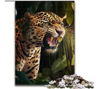 Puzzle da 1000 pezzi raffigurante un giaguaro, per adulti, regalo perfetto per l'arredamento della casa e per il divertimento in famiglia, dai 14 anni in su (dimensioni 50x75cm)