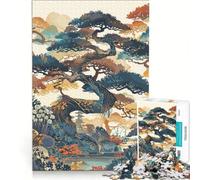 Puzzle da 1000 pezzi raffigurante un giardino giapponese, un gioco impossibile, un'attività divertente da fare in casa, una collezione d'artista, opere d'arte 38x26cm
