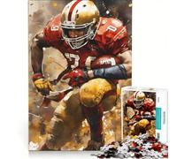 Puzzle da 1000 pezzi raffigurante un giocatore di calcio in azione, gioco per famiglie, assemblaggio di figure, con pezzi di forma casuale completamente ad incastro 50x75cm