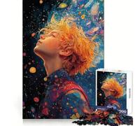 Puzzle da 1000 pezzi raffigurante un giovane che guarda le stelle, ideale per adolescenti Sviluppa la memoria e intrattiene il tempo libero Bordi nitidi Regalo perfetto per le vacanze (38x52cm)