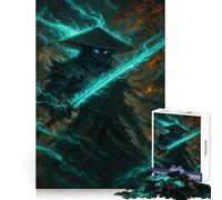 Puzzle da 1000 pezzi raffigurante un guerriero mistico con spada luminosa, ideale per adulti Gioco di logica e divertimento rilassante Taglio preciso Lista dei desideri di Babbo Natale (38x26cm)