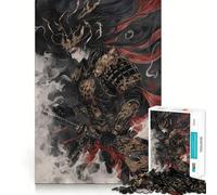 Puzzle da 1000 pezzi raffigurante un guerriero samurai avvolto nel fumo ideale per ragazzi Giocattolo intelligente per il tempo libero taglio preciso perfetto per la lista dei desideri di Babbo Natale