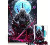 Puzzle da 1000 pezzi raffigurante un guerriero samurai con spada, ideale per adulti Gioco di logica e svago, con tagli perfetti e un tocco creativo (38x26cm)
