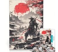 Puzzle da 1000 pezzi raffigurante un guerriero samurai giapponese, gioco educativo, attività divertenti da fare a casa, regalo di compleanno 38x26cm