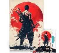Puzzle da 1000 pezzi raffigurante un guerriero samurai, ideale per adulti, con un design intelligente, perfetto per il tempo libero e il relax in casa Bordo liscio, oggetto da collezione (50x75cm)