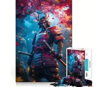 Puzzle da 1000 pezzi raffigurante un guerriero samurai in autunno, ideale per ragazzi, un gioco di logica, leggero e rilassante, con taglio liscio, perfetto per decorare la parete (38x52cm)
