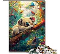 Puzzle da 1000 pezzi raffigurante un koala addormentato, per adulti, 1000 pezzi impegnativi e divertenti, attività per famiglie (dimensioni 50x75cm)
