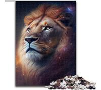 Puzzle da 1000 pezzi raffigurante un leone, ideale per adulti. Sviluppa la coordinazione occhio-mano, perfetto come regalo di compleanno (dimensioni 50x75cm).