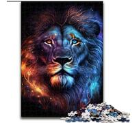 Puzzle da 1000 pezzi raffigurante un leone, perfetto per le serate di gioco, giocattolo colorato da regalare a casa (50x75cm)