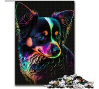 Puzzle da 1000 pezzi raffigurante un lupo in legno, divertente regalo e attività per la casa, 50x75cm, sviluppa la coordinazione occhio-mano, perfetto come regalo di compleanno