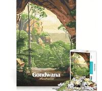 Puzzle da 1000 pezzi raffigurante un paesaggio del Gondwana e dell'Australia, giocattolo decorativo da parete, attività divertenti da fare in casa, collezione d'artista, opera d'arte 50x75cm
