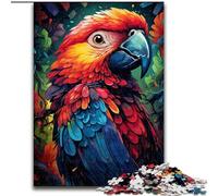 Puzzle da 1000 pezzi raffigurante un pappagallo dipinto colorato, regalo per adolescenti, regalo di compleanno per trascorrere il tempo in casa, regali, arte murale per 14+ anni (50x75cm)