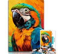 Puzzle da 1000 pezzi raffigurante un pappagallo per adulti e adolescenti, un gioco stimolante, ideale come regalo per tutta la famiglia, 50x75cm