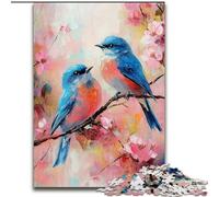Puzzle da 1000 pezzi raffigurante un passero dipinto a olio, regalo per adolescenti, difficile da completare ma divertente e umoristico, regalo di compleanno, regali, arte murale (26x38cm)