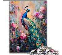 Puzzle da 1000 pezzi raffigurante un pavone, ideale per decorare casa e ufficio, regalo perfetto per il compleanno (dimensioni 26x38cm)