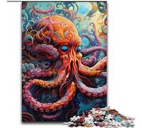 Puzzle da 1000 pezzi raffigurante un polpo. Puzzle da 1000 pezzi per adulti. Sviluppa la coordinazione occhio-mano, perfetto come regalo di compleanno (dimensioni 50x75cm).