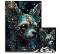 Puzzle da 1000 pezzi raffigurante un simpatico cane Chihuahua. Puzzle impossibile per adulti, ideale per adolescenti e collezionisti, regalo da viaggio, attività per famiglie, 26x38cm.