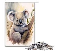 Puzzle da 1000 pezzi raffigurante un simpatico koala ideale come regalo per adulti adatto per adolescenti dai 14 anni in su 75x50 cm.