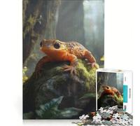 Puzzle da 1000 pezzi raffigurante un tritone arancione nella foresta un gioco rompicapo per allenare mente e mani ideale come decorazione da scrivania 38x52cm