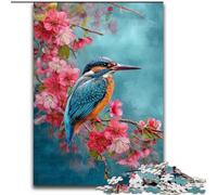 Puzzle da 1000 pezzi raffigurante un uccello martin pescatore, per adulti e ragazzi, giocattolo educativo antistress, ideale come regalo per tutta la famiglia (26x38cm)