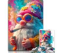 Puzzle da 1000 pezzi raffigurante un uomo barbuto che fuma, per adolescenti, giocattoli, giochi educativi, antistress, collezione di artisti, belle arti, 75x50cm