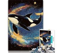 Puzzle da 1000 pezzi raffigurante una balena per adulti e adolescenti, un gioco stimolante, ideale come regalo per tutta la famiglia (38x26cm)