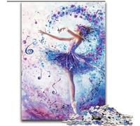 Puzzle da 1000 pezzi raffigurante una ballerina, adatto a bambini dai 14 anni in su, ideale come regalo per tutta la famiglia (dimensioni 50x75cm)