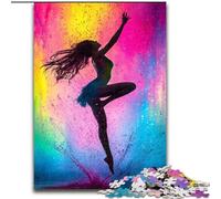 Puzzle da 1000 pezzi raffigurante una ballerina di danza classica, dipinto a olio, per adulti e adolescenti, gioco stimolante e gioco educativo per famiglie, per compleanni e Natale (26x38cm)
