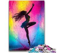 Puzzle da 1000 pezzi raffigurante una ballerina di danza classica, dipinto a olio, per bambini dai 14 anni in su, gioco da parete, compleanno e Natale, 50x75cm